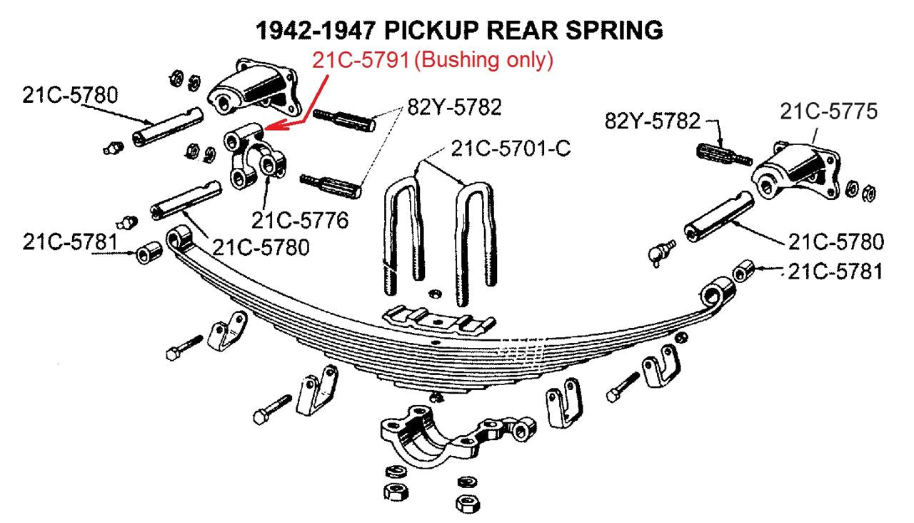 21C-5791 Spring Swing Hanger Bushing 1942-57