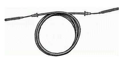 78-2853 Front Hand Brake Cable 1937-38
