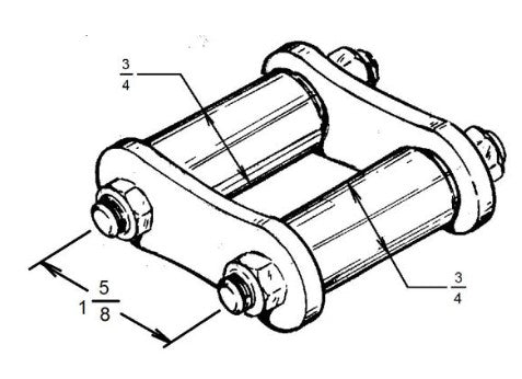 48-5630 Rear Spring Shackle Kit 1935-40