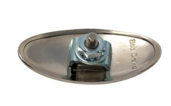 Ford Oval White Grill Emblem 1935-38