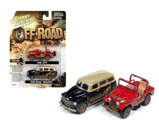 1:64 Jeep CJ-5 & 1950 Chevy Suburban