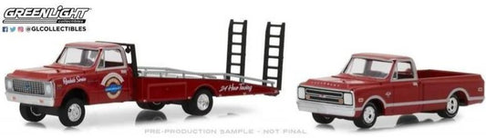 1:64  1971 Chevrolet C-30 Ramp Truck with 1969 Chev C-10