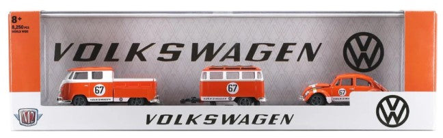 1:64 1960 VW Double Cab Truck USA Model & 1967 VW Beetle Deluxe USA