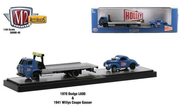 1:64 1970 Dodge L600 & 1941 Willys Coupe Gasser