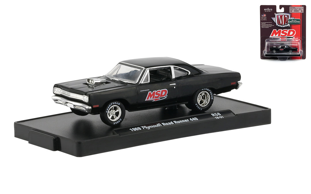 Release 58 - 1969 Plymouth Road Runner 440 Die Cast Model