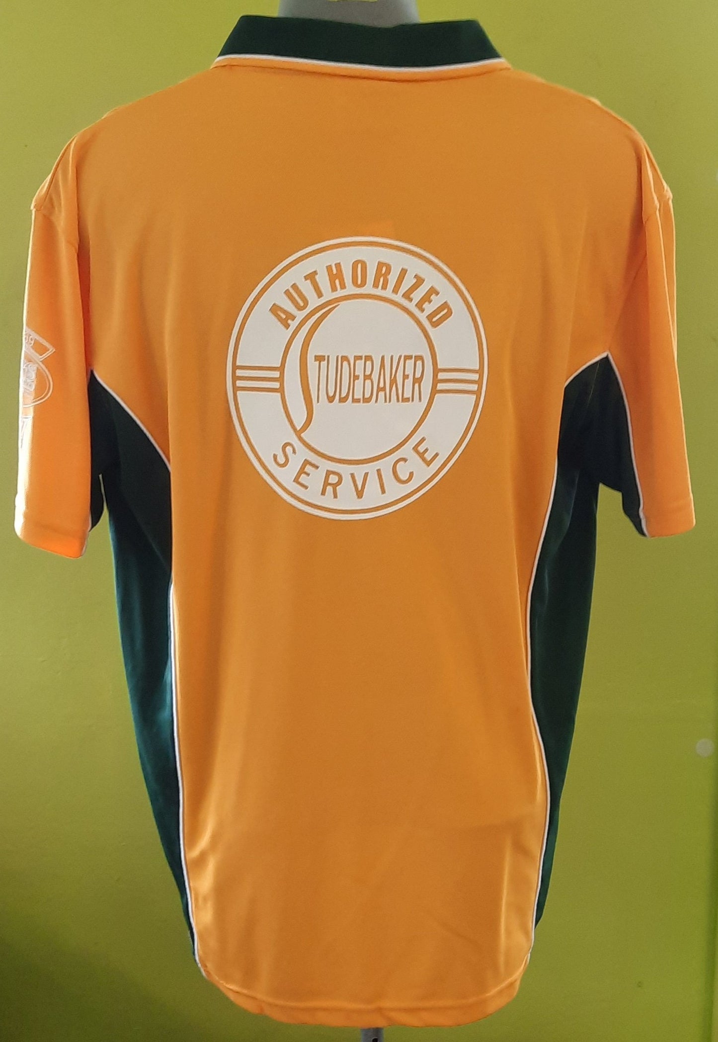 Studebaker Polo Shirt - Gold/Green (breathable)