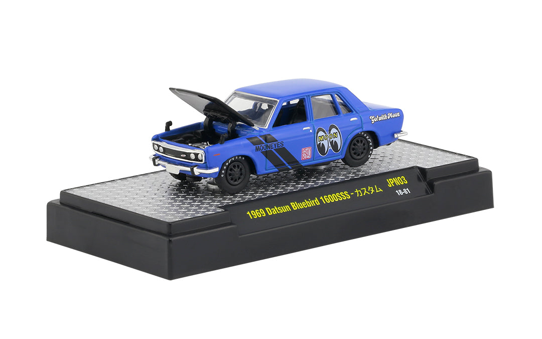 Release JPN03 - 1969 Datsun Bluebird 1600SSS (blue) Die Cast Model