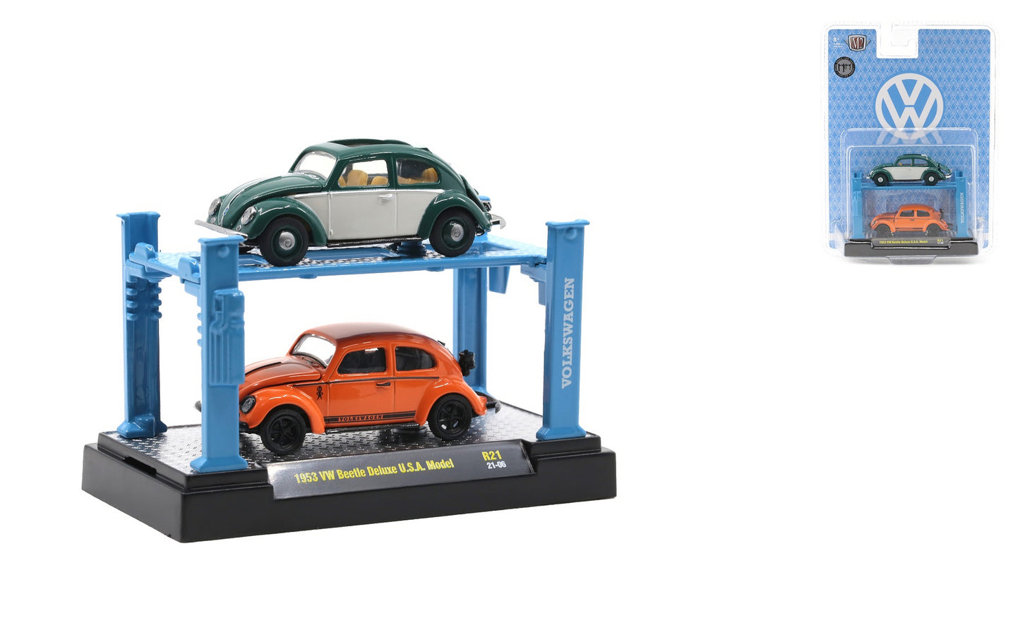 1:64 1953 VW Beetle Deluxe USA Die Cast Model
