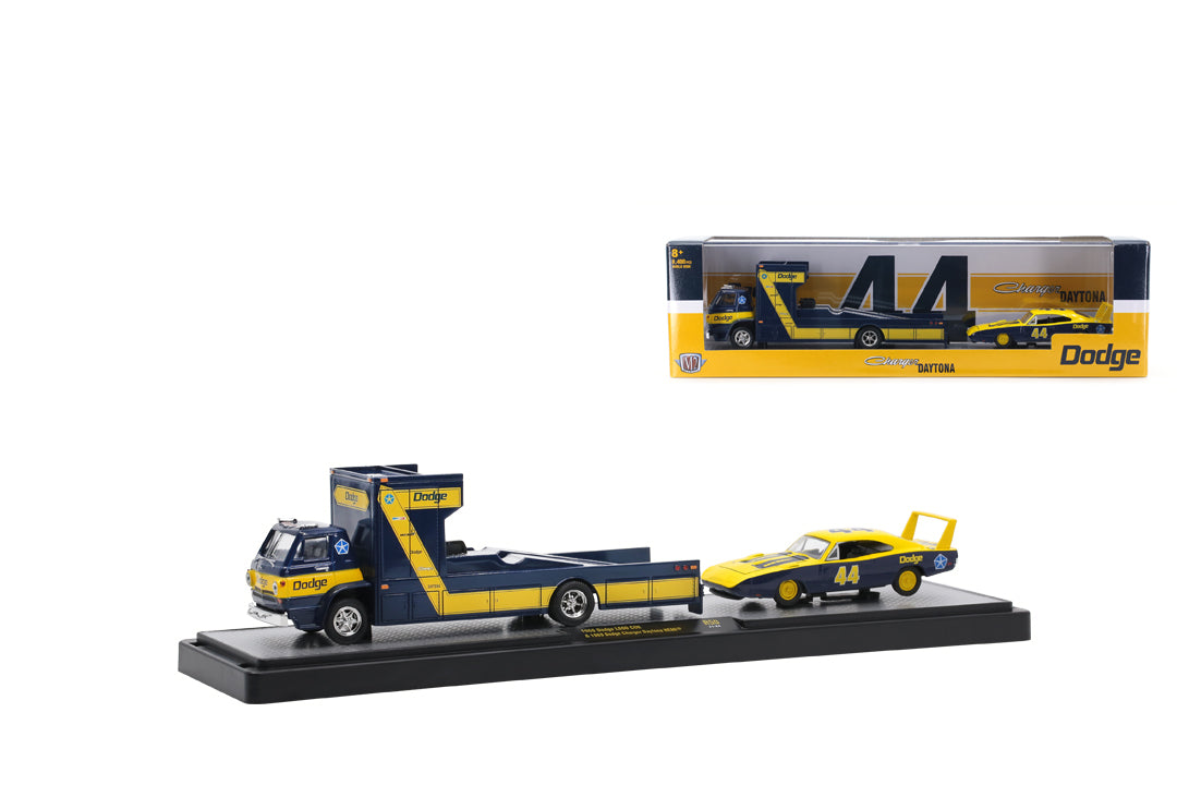 1:64 1966 Dodge L600 COE & 1969 Dodge Charger Daytona HEMI