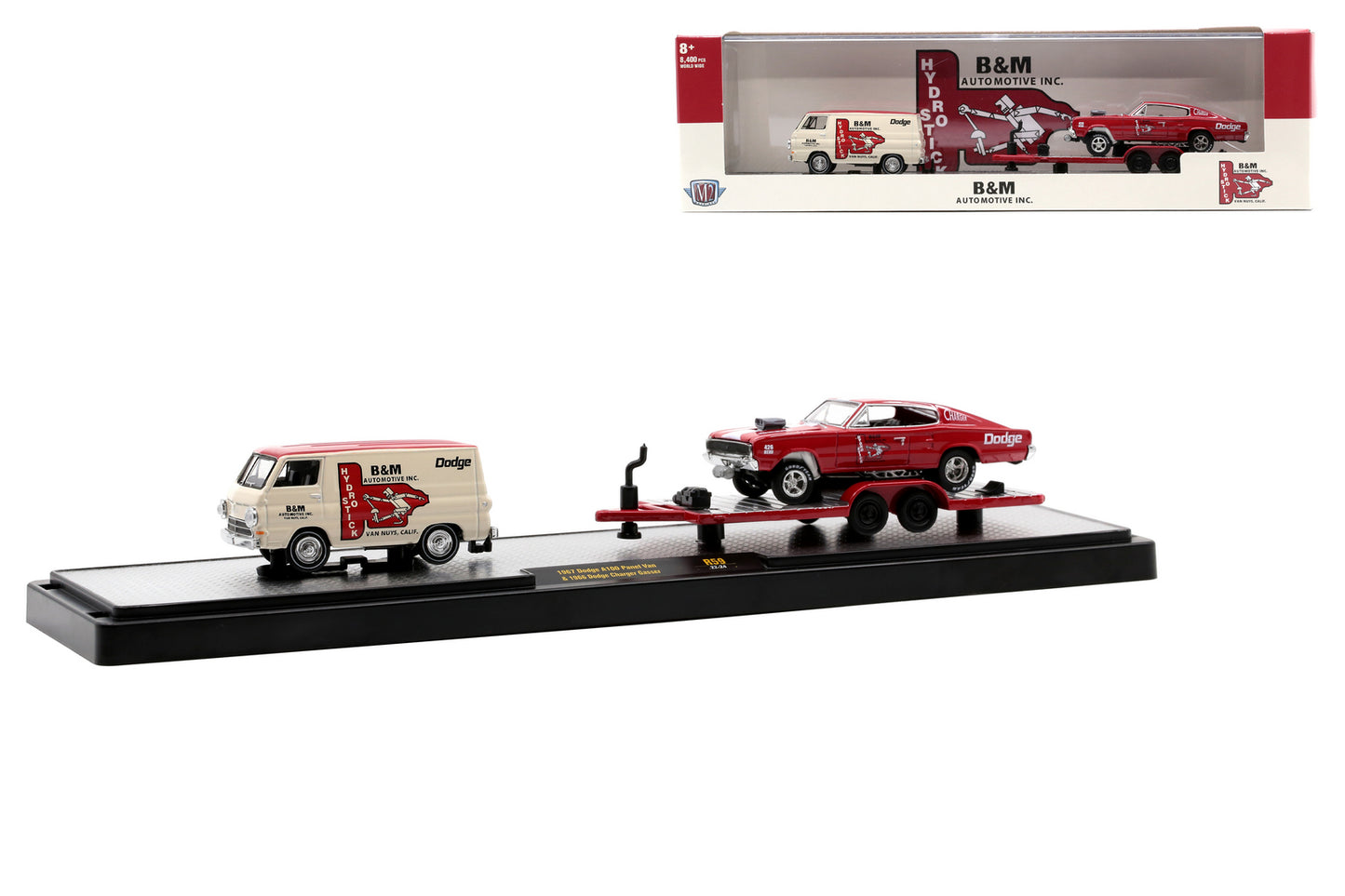1:64 1967 Dodge A100 Panel Van & 1966 Dodge Charger Gasser