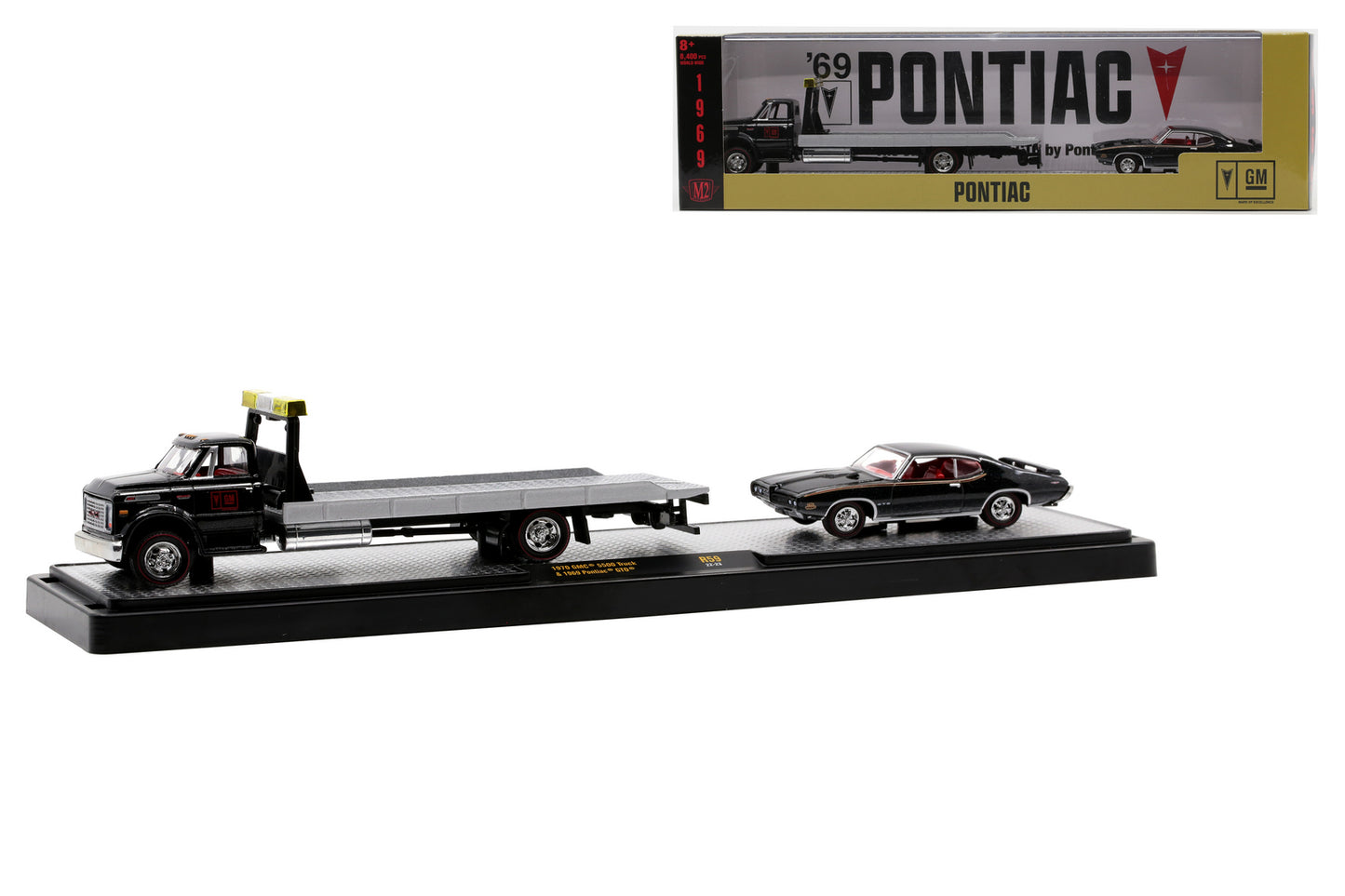 1:64 1970 GMC 5500 Truck & 1969 Pontiac GTO