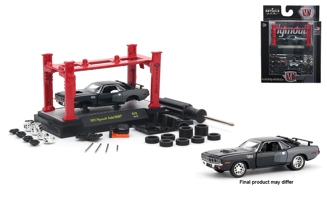1:64 1971 Plymouth Cuda Hemi Model Kit