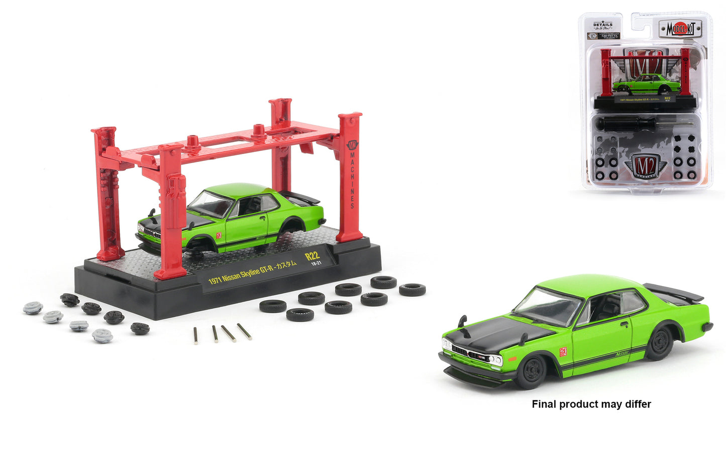1:64 M2 Model Kits R22 - Set of 4