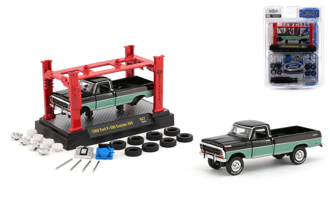 1:64 1969 Ford F-100 Custom 4x4 Model Kit