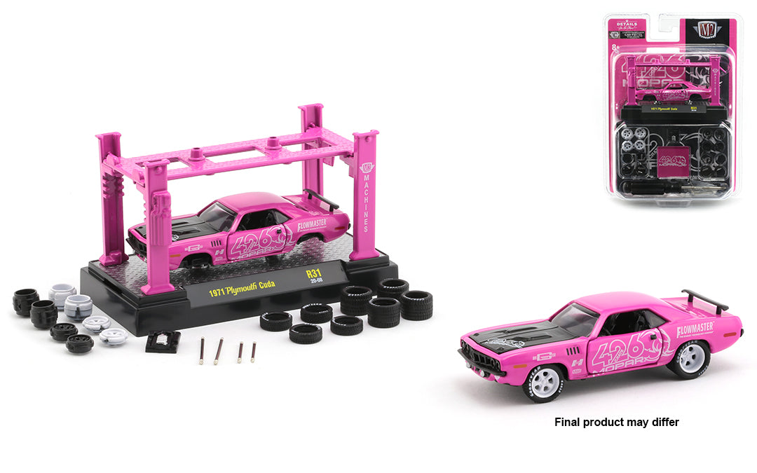 1:64 1971 Plymouth Cuda Model Kit