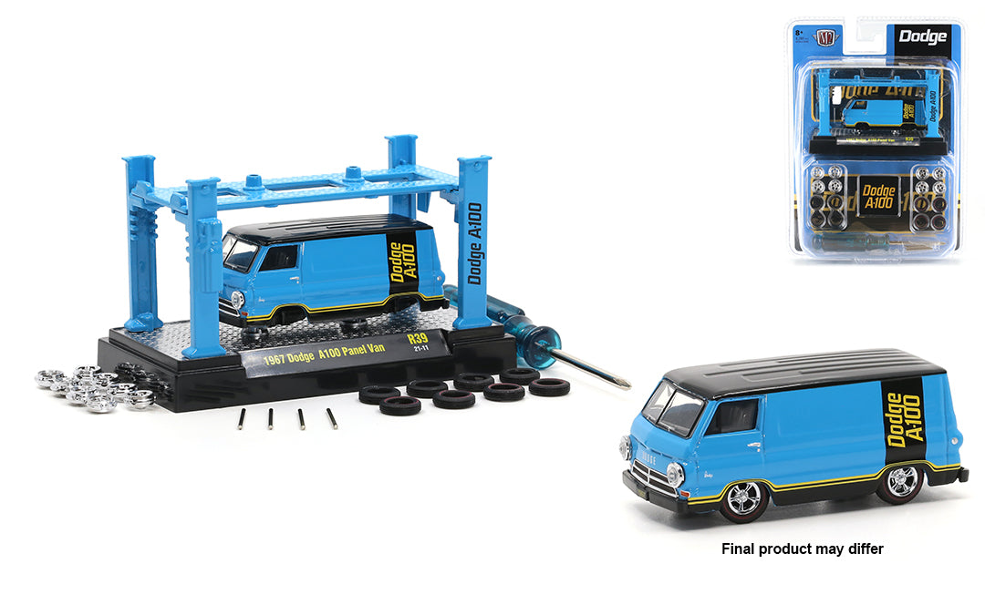 1:64 1967 Dodge A100 Panel Van Model Kits