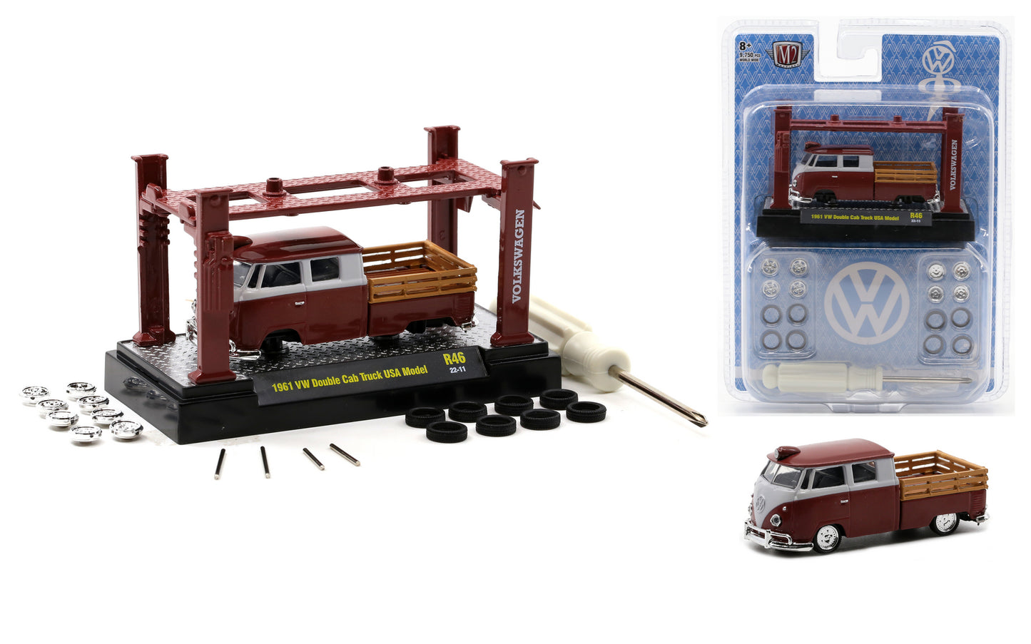 1:64 1961 VW Double Cab Truck USA
