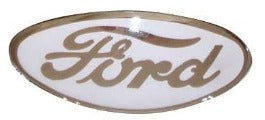 Ford Oval White 1935-36 Radiator/Grill Emblem