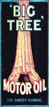Big Tree Motor Oil Black Flag