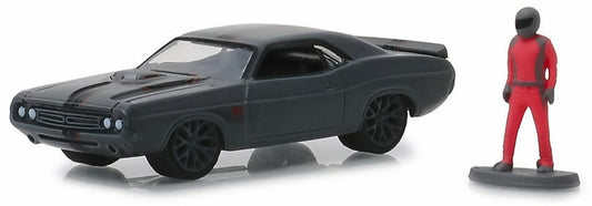 1971 Dodge Challenger Shakedown Tribute with Race Car Driver Die Cast Model