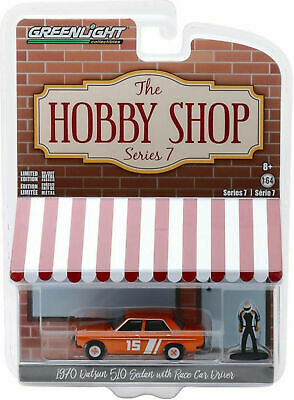 1:64 1970 Datsun 510 Sedan with Race Car Driver