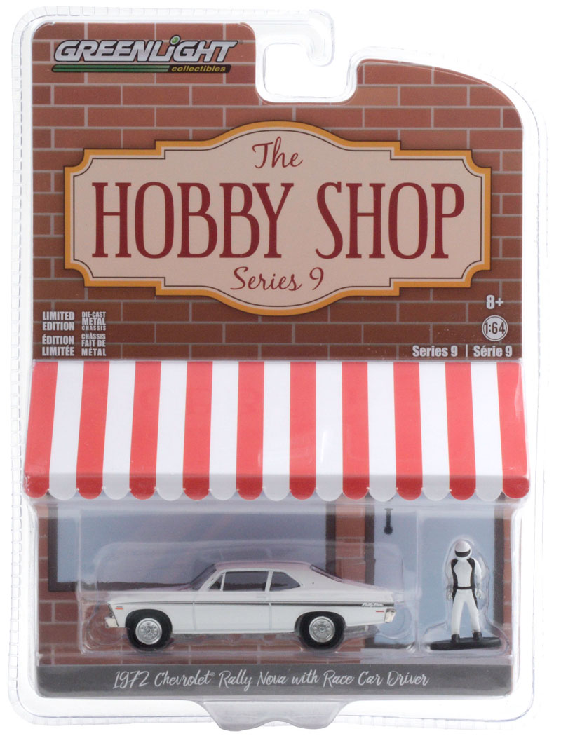 1:64 1972 Chevrolet Rally Nova with Race Car Driver