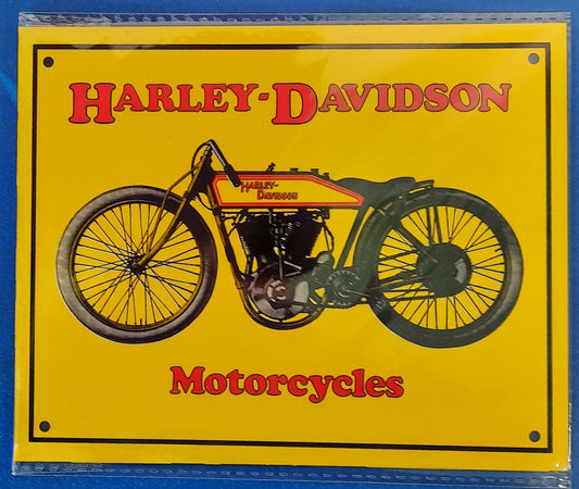 Harley Davidson Motorcycles Small Rectangle Tin Sign