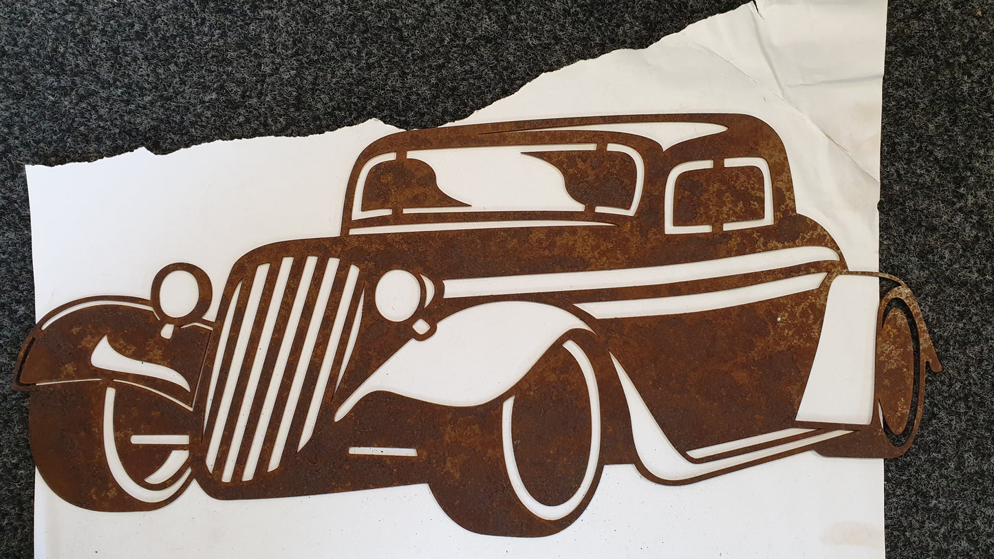 Hot Rod Stripe Laser Cut - Rust
