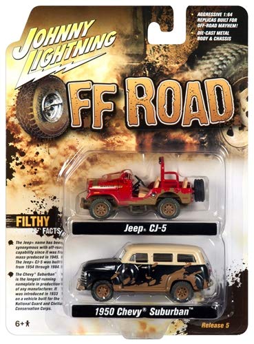 1:64 Jeep CJ-5 & 1950 Chevy Suburban