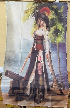 Pirate Wench Standing Flag