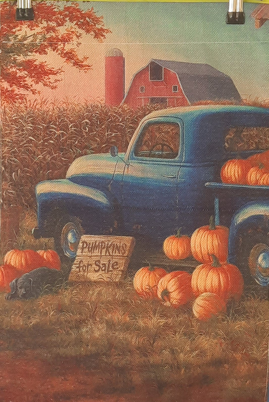 Pumpkin Pick Up Garden Flag