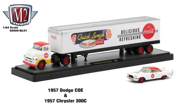 1:64 1957 Dodge COE & 1957 Chrysler 300C
