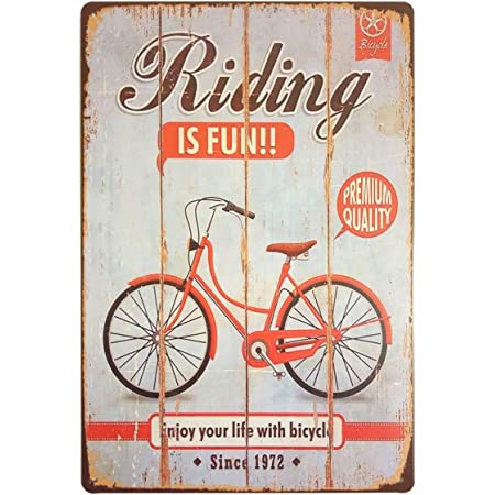 Riding is Fun Tin Sign