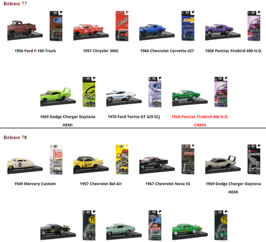 M2 Machines Die Cast Models