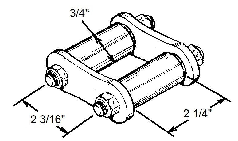 11A-5304 Front Spring Shackle Kit 1941