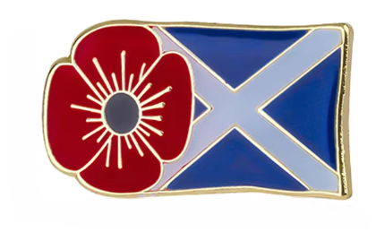 ANZAC Scottish Flag W Poppy