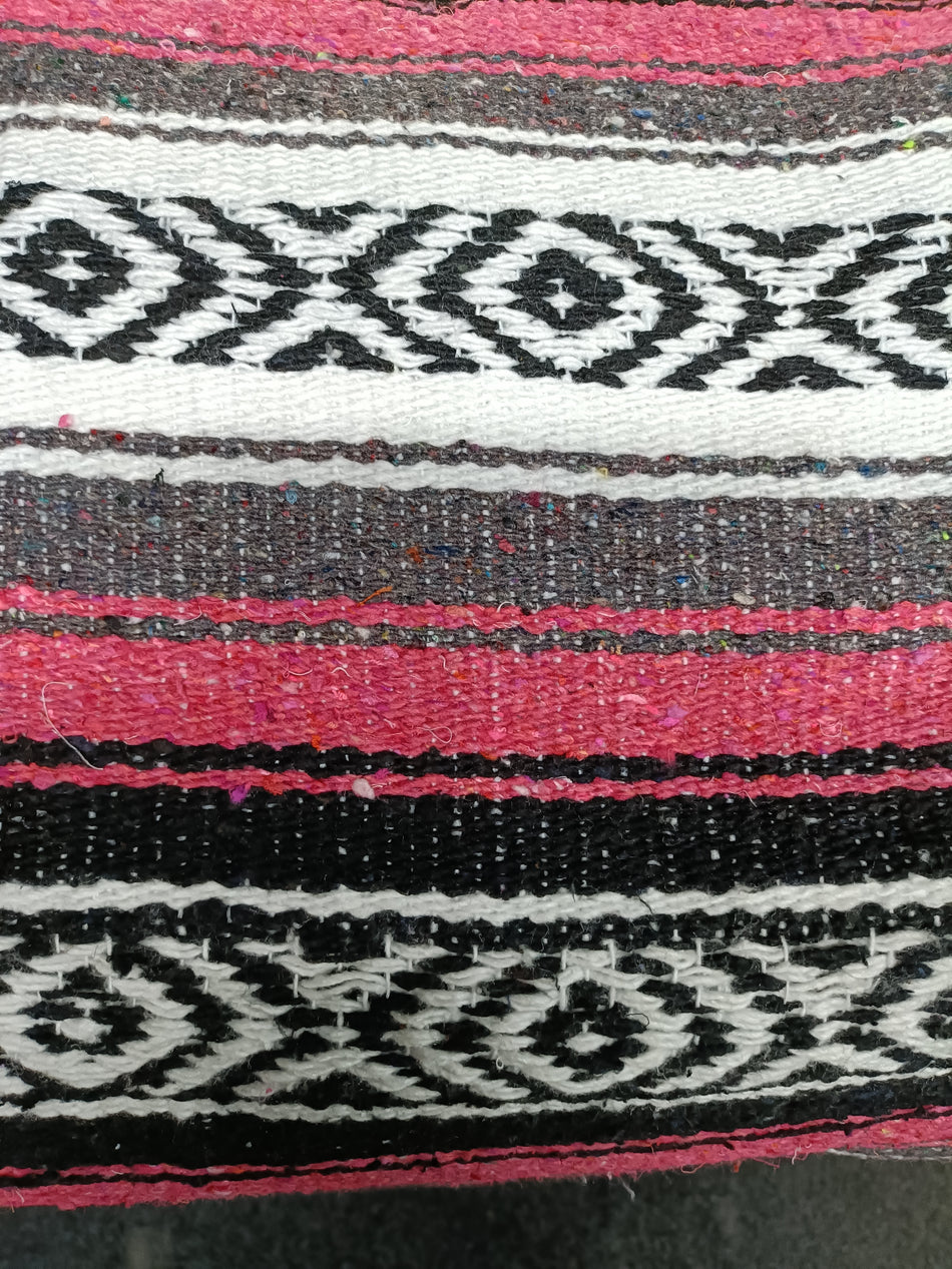 Hot Pink Heavy Weight Mexican Falsa Blanket