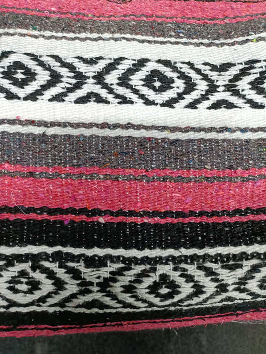Hot Pink Heavy Weight Mexican Falsa Blanket