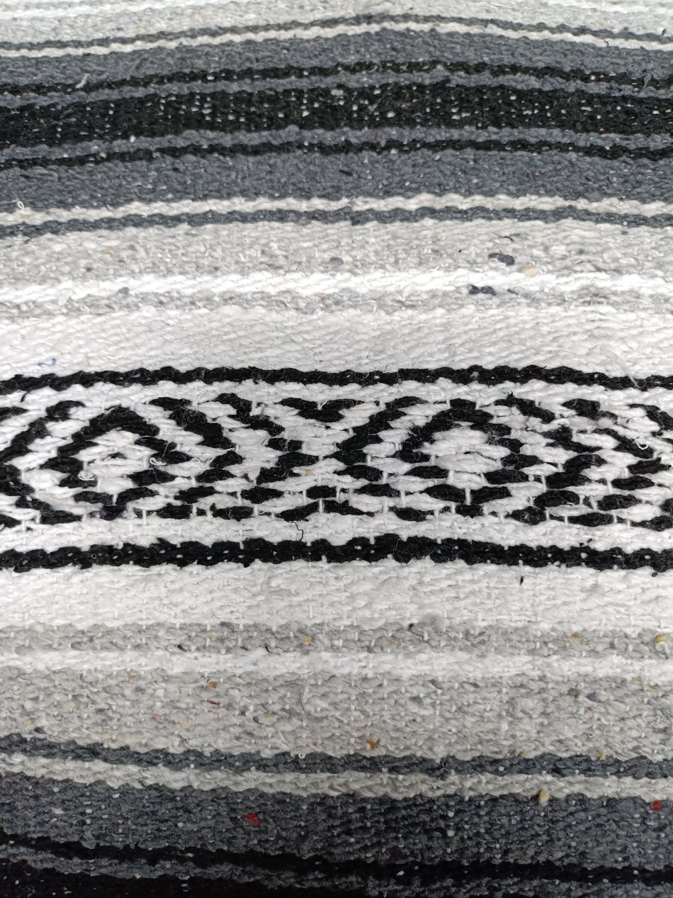 Gray Heavy Duty Mexican Falsa Blanket