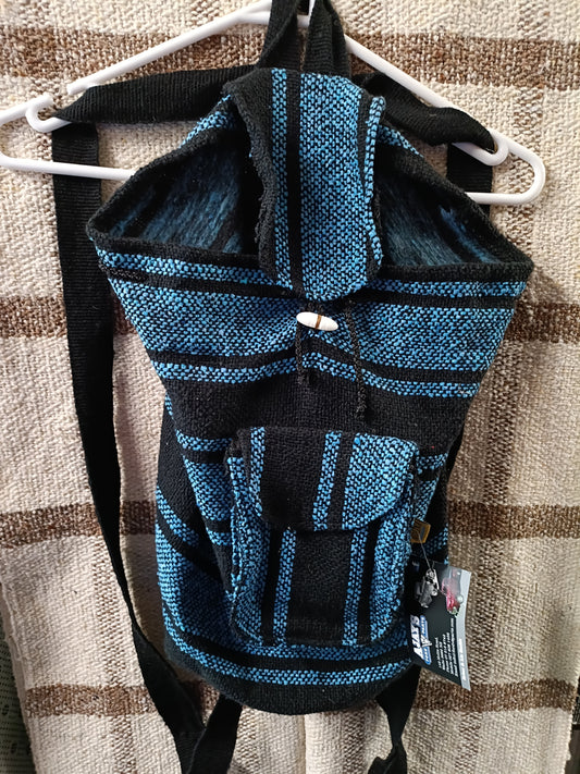 Mexican Back Pack - Aqua Blue