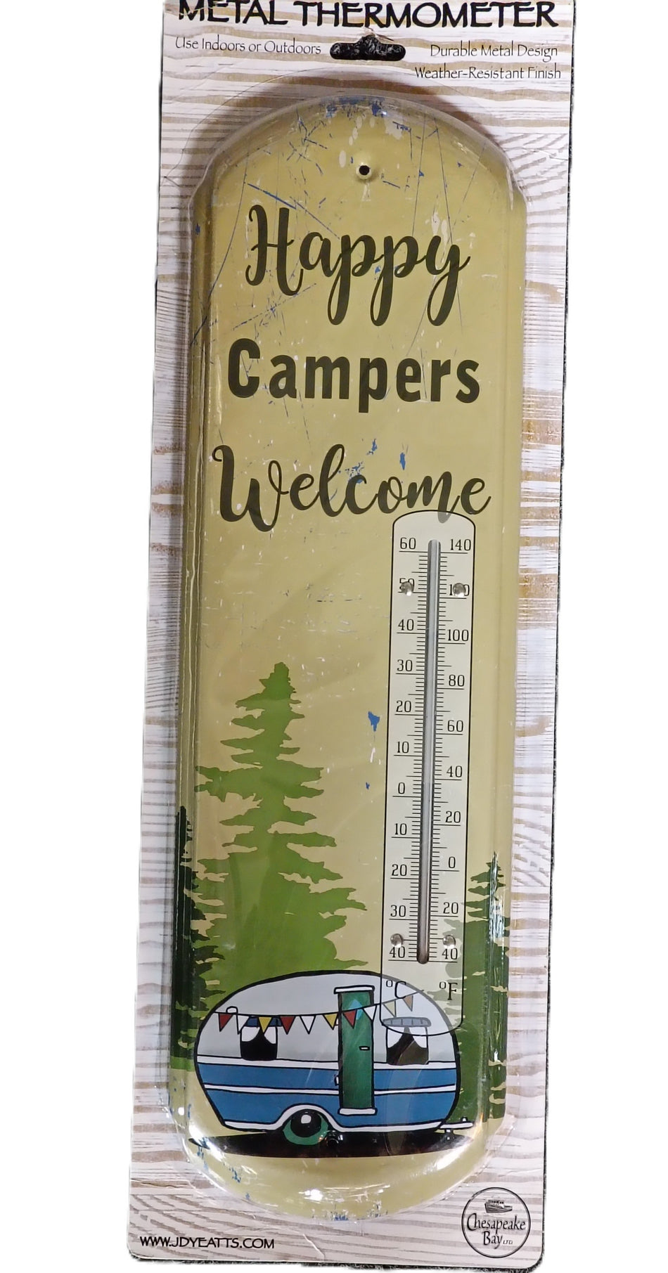 Happy Camper  Retro Wall Thermometer