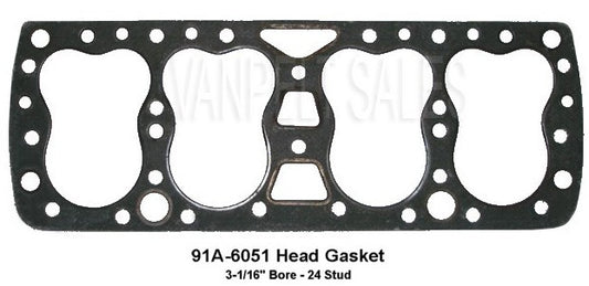 91A-6051G-SET Engine Head Gasket Set Graphite - 24 Stud  1938-47
