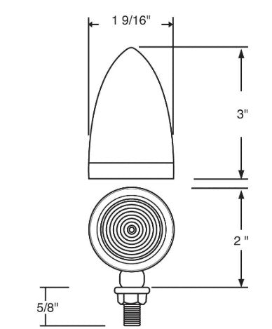 Mini LED Bullet Light - Red