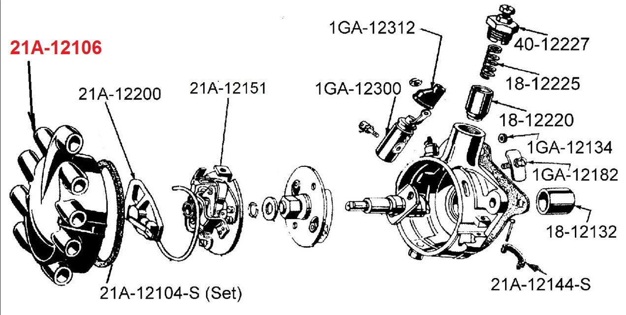 21A-12200 Distributor Rotor 1942