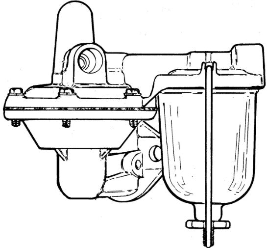 59A-9350 Fuel Pump Assembly with Glass Bowl 1933-48