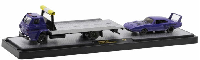 1:64 1970 Dodge L600 & 1969 Dodge Charger Daytona