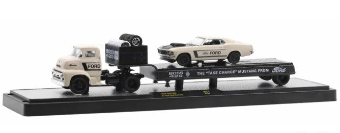 1:64 1956 Ford COE & 1970 Ford Mustang