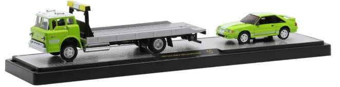1:64 1990 Ford C-8000 & 1988 Ford Mustang GT