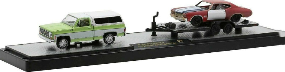 1:64 1973 Chevrolet Cheyenne Truck & 1970 Chevrolet Chevelle Malibu SS 454