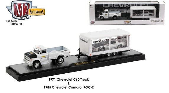 1:64  1971 Chevrolet C60 Truck & 1985 Chevrolet Camaro IROC-Z